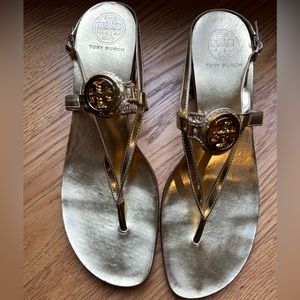 Gold Tory Burch Sandals